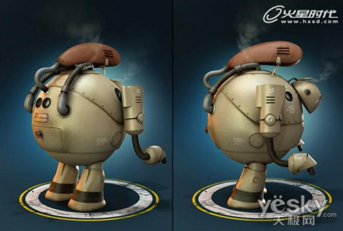 用3dsMax和Vray渲染器做小黃蜂卡通飛行器