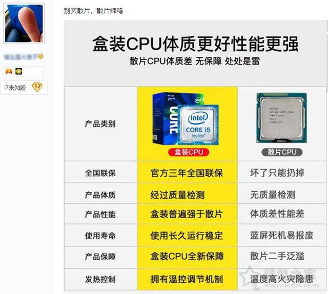 散片CPU是怎么來的？是二手嗎？購買intel CPU散片必讀的注意事項-武林網