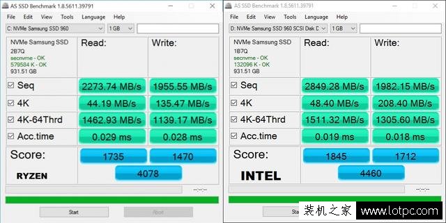AMD平臺硬盤性能性能弱？AMD平臺和intel平臺硬盤性能對比實測