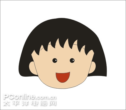 coreldraw繪制兒童節(jié)插畫櫻桃小丸子