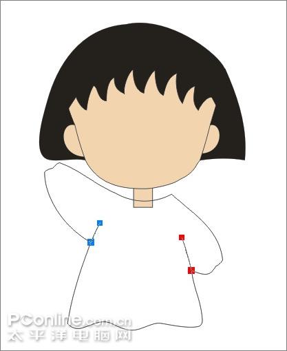 coreldraw繪制兒童節(jié)插畫櫻桃小丸子