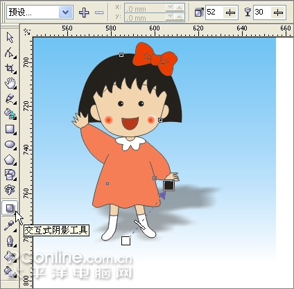 coreldraw繪制兒童節(jié)插畫櫻桃小丸子
